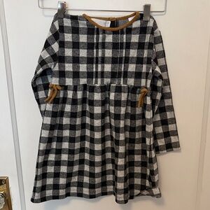 Adorable Plaid Black and White Zara Kids Dress